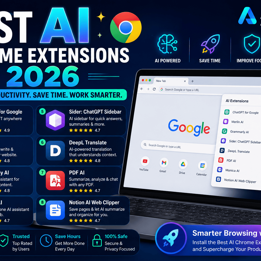 Top AI Chrome Extensions for Productivity in 2026